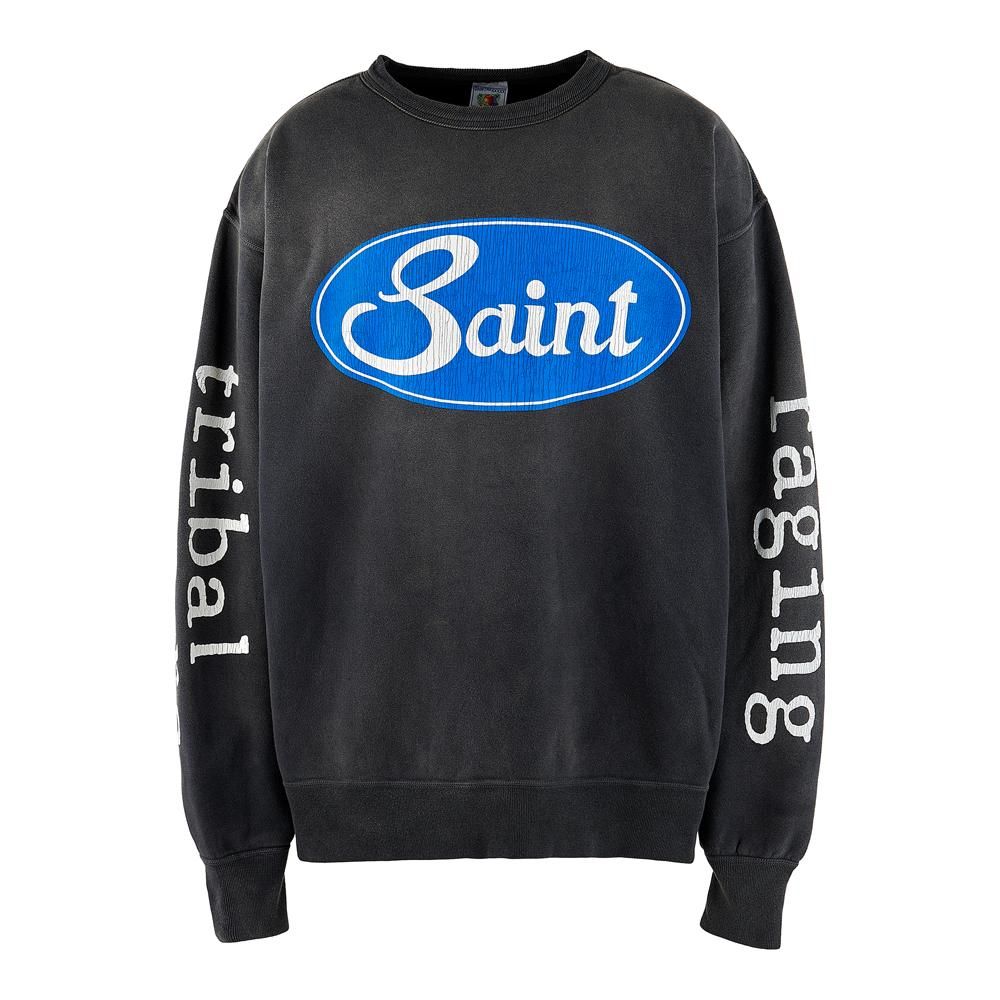 SAINT MXXXXXX | CREW NECK SWEAT SHIRT TRIVAL WARS / BLACK