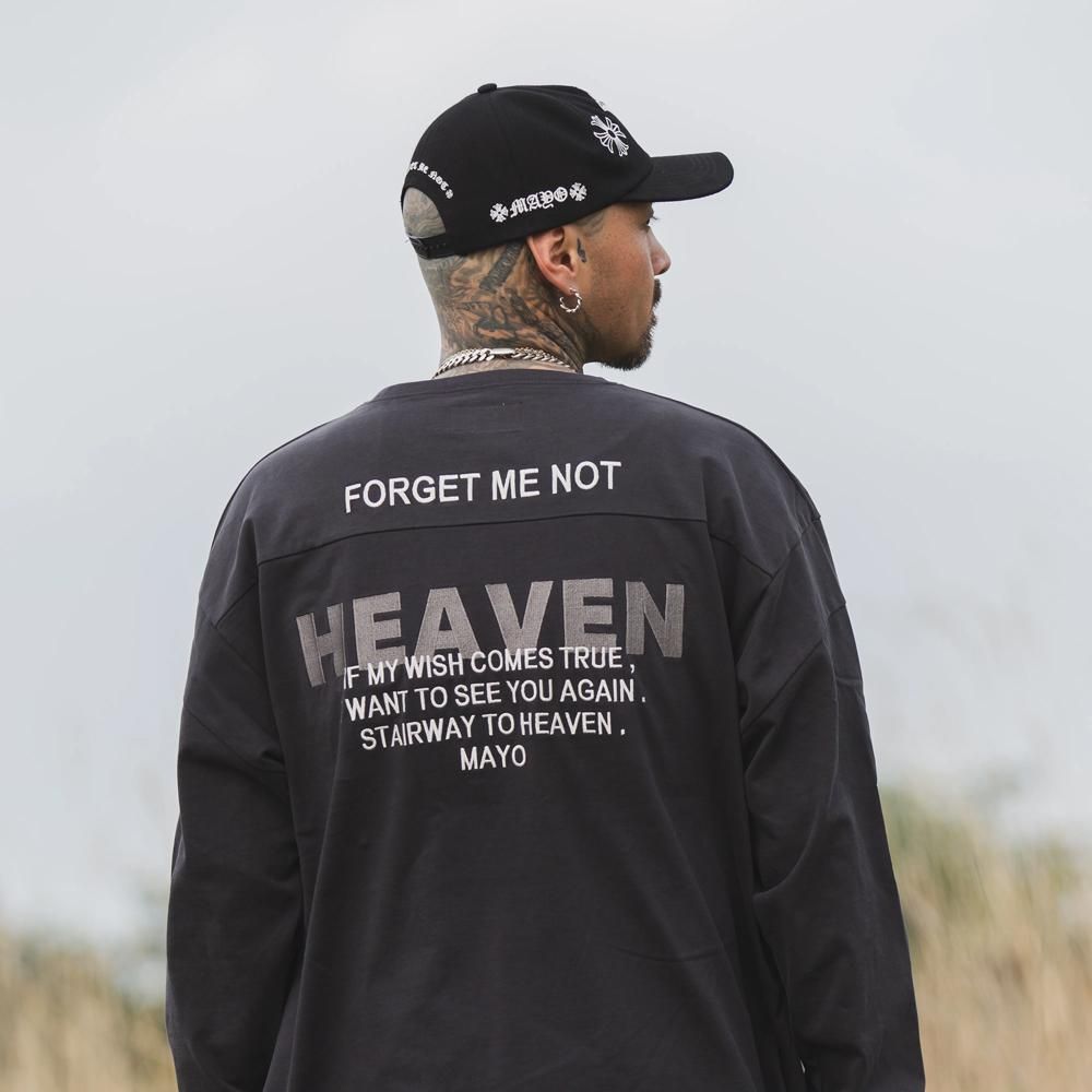 ○中古 MAYO heaven&hellキリスト刺繍フェードスウェット上下セット