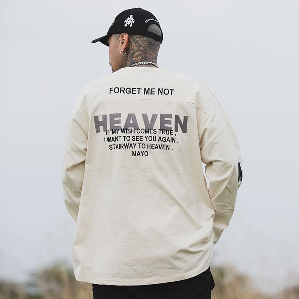 ●中古 MAYO heaven&hellキリスト刺繍フェードスウェット上下セット MAYO(メイヨー) 商品ページ - HELL & HEAVEN EMBROIDERY