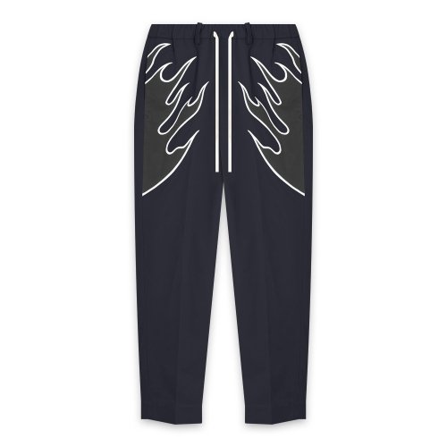 MAYO | FIRE EMBROIDERY CHINO PANTS / NAVY