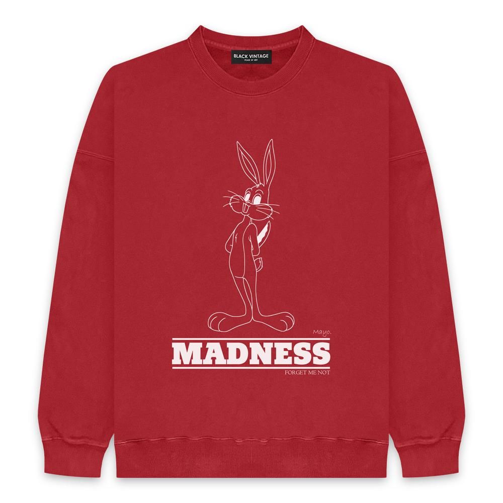 BLACK VINTAGE | MAYO VINTAGE SWEAT SHIRTS(10.0oz) / DEEP RED