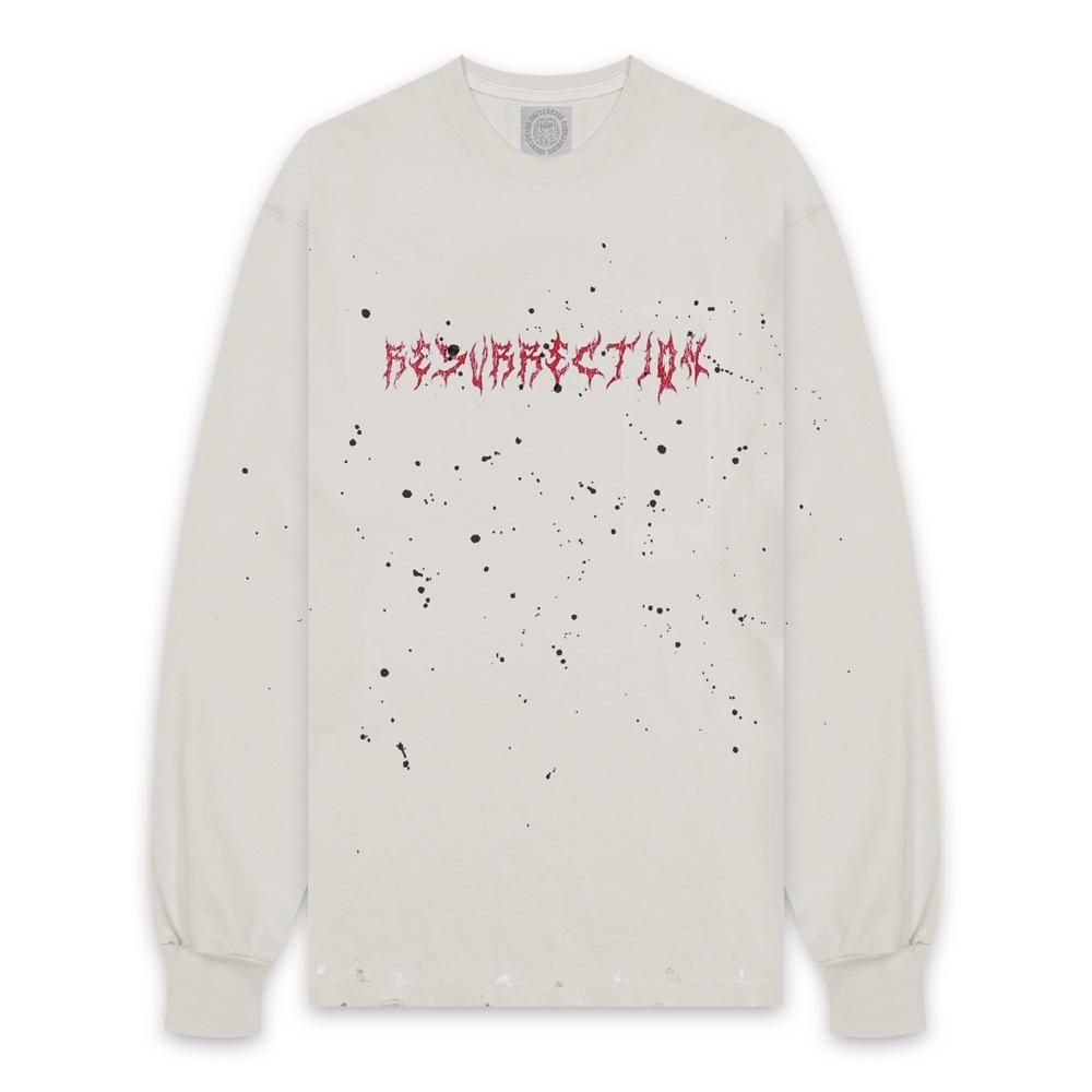 SOMEIT | RE VINTGE L/S TEE / WHITE