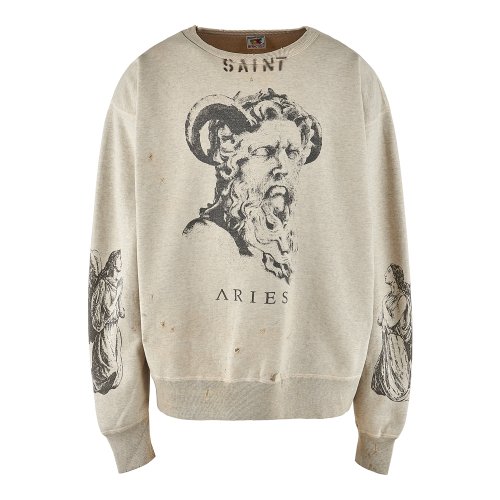 SAINT MXXXXXX | ARS CREW SWEAT SHIRT MR ARIES / GRAY