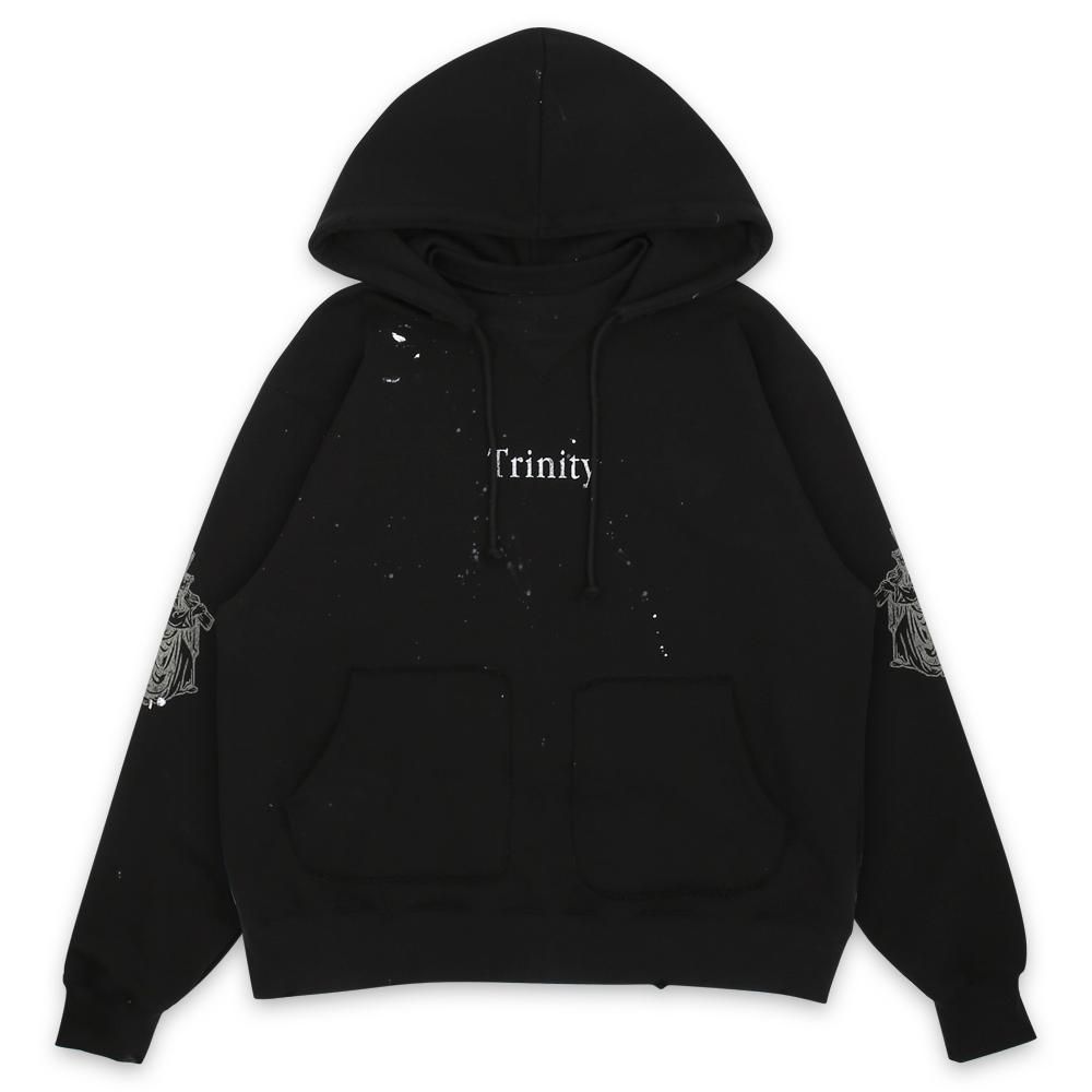 SOMEIT | TRINITY VINTAGE HOODIE / VINTAGE BLACK