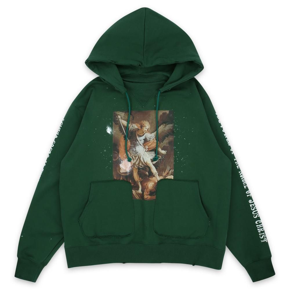 SOMEIT | S.B.M VINTAGE HOODIE / VINTAGE GREEN