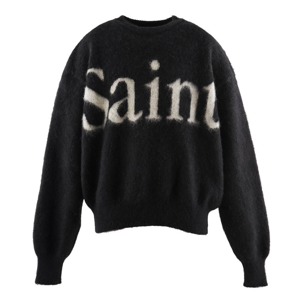 SAINT MXXXXXX | CREW NECK KNIT SAINT / BLACK