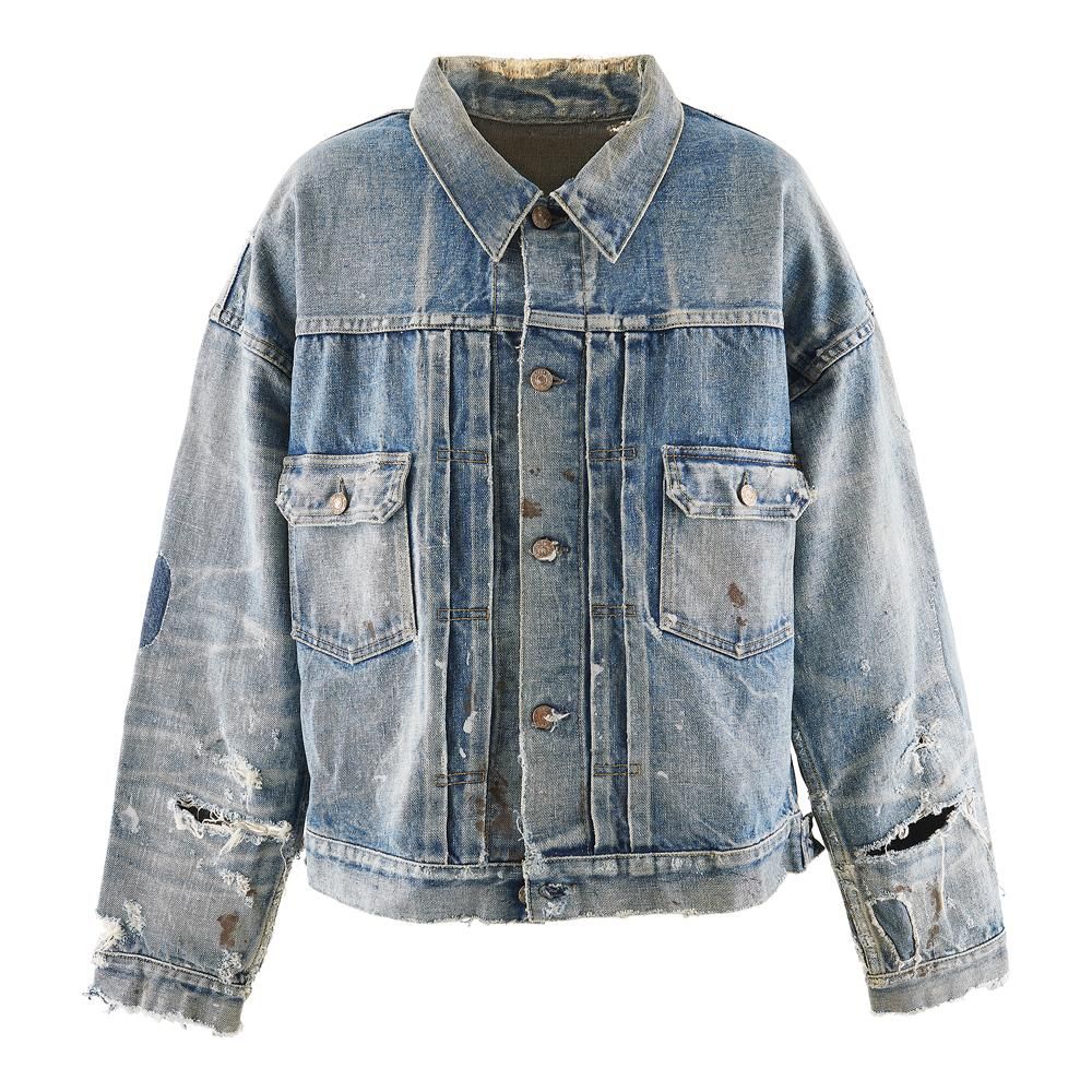 23AW Saint Mxxxxxx BJ DENIM JKT/DAMAGE L約65ｃｍ