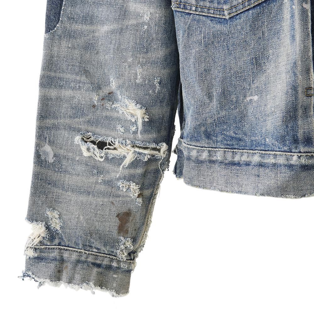 SAINT MXXXXXX | BJ DENIM JKT DAMAGE / BLUE