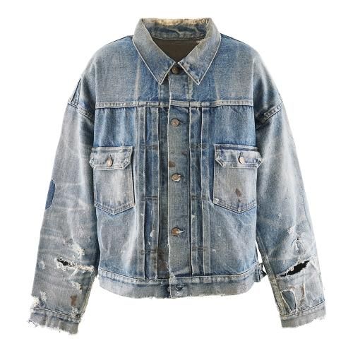 SAINT MXXXXXX | BJ DENIM JKT DAMAGE / BLUE