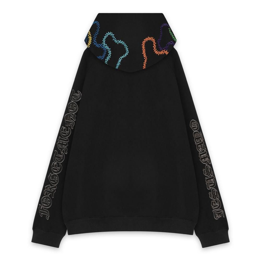 MAYO | JESUS EMBROIDERY HOODIE / BLACK