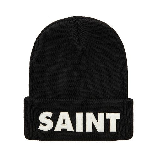 SAINT MXXXXXX | KNIT CAP SAINT / BLACK