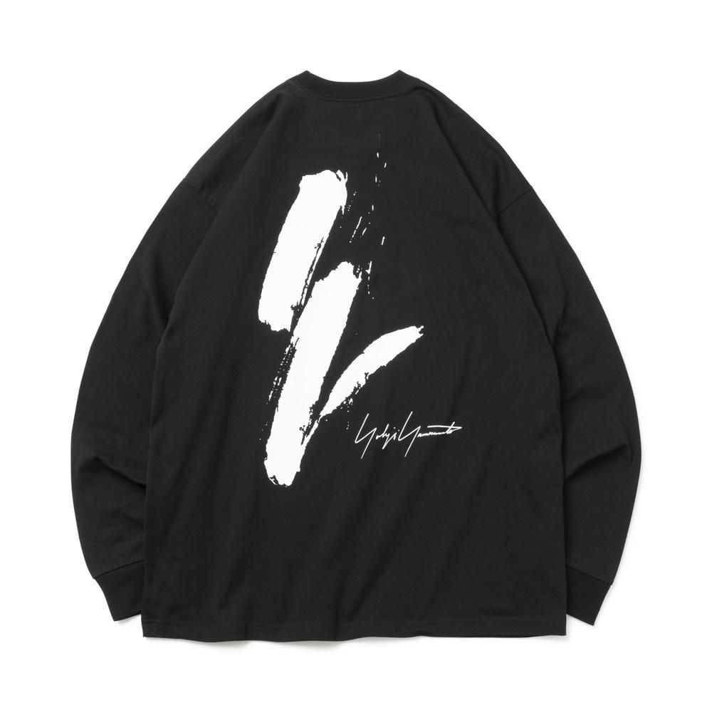 YOHJI YAMAMOTO X NEW ERA | L/S OVERSIZED COTTON TEE YY LOGO / BLACK