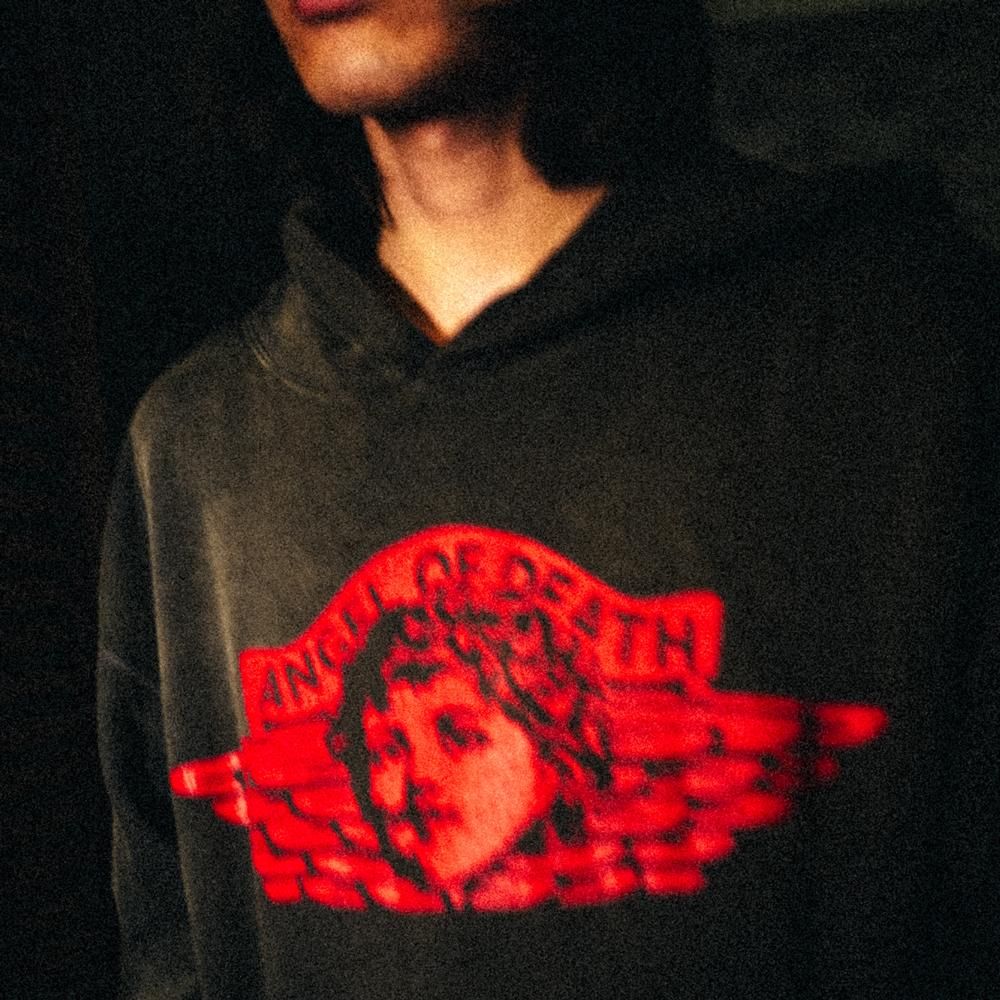 SAINT MXXXXXX | HOODIE ANGEL / BLACK