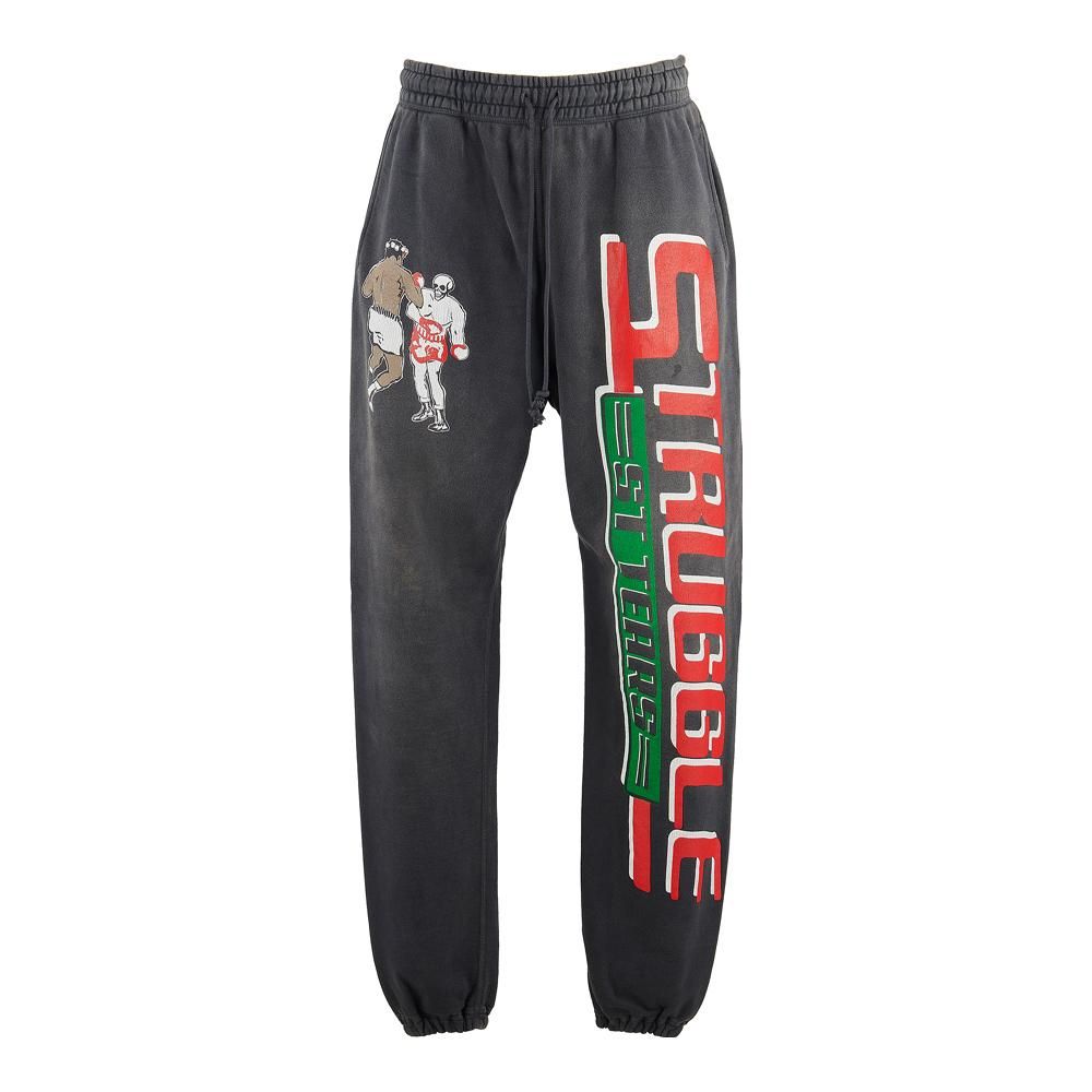 SAINT MXXXXXX | DT SWEAT PANTS STRUGGLE / BLACK