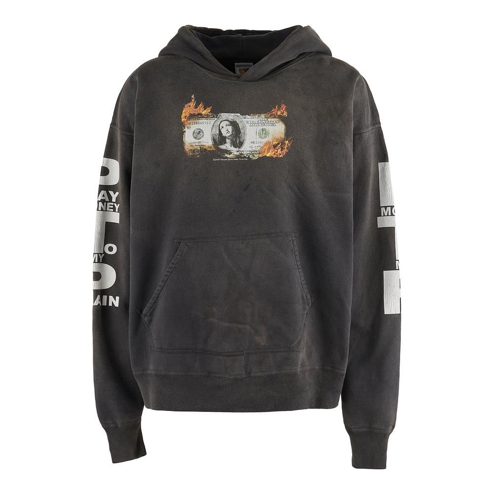 SAINT MXXXXXX | PTP HOODIE BRND MONEY / BLACK