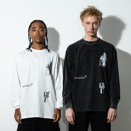 A GOOD BAD INFLUENCE | LIFE IS L/S T-SHIRT / BLACK / WHITE