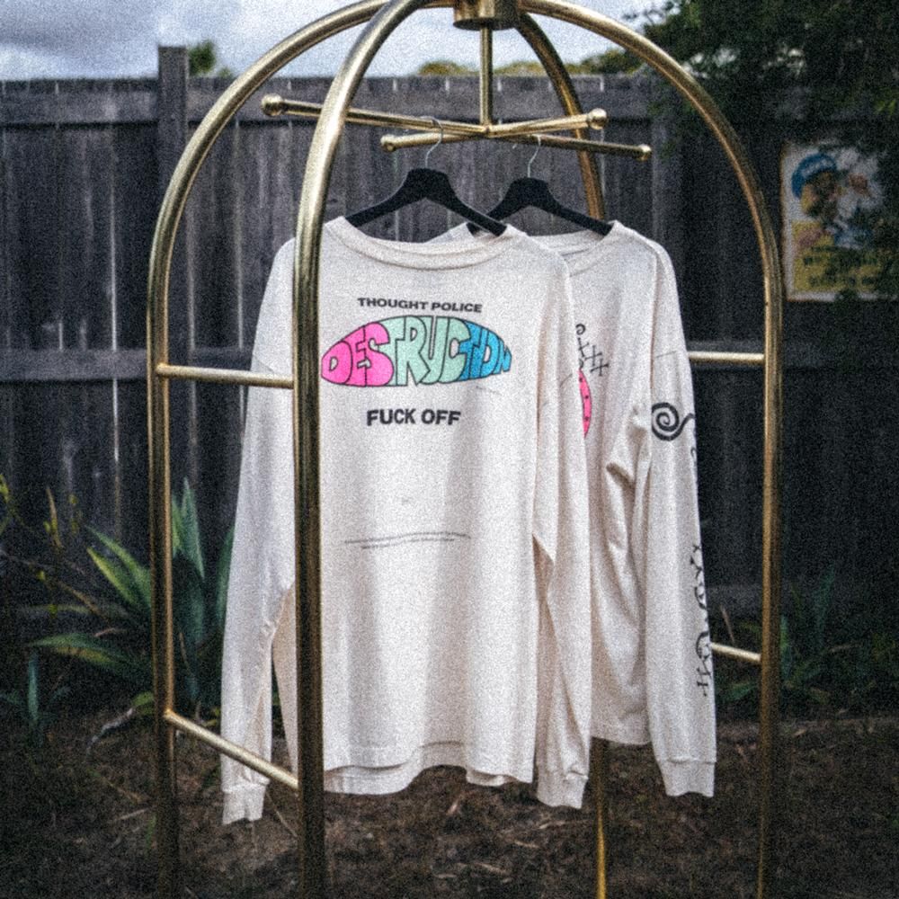 SAINT MXXXXXX | LS TEE DISTRUCTION / WHITE