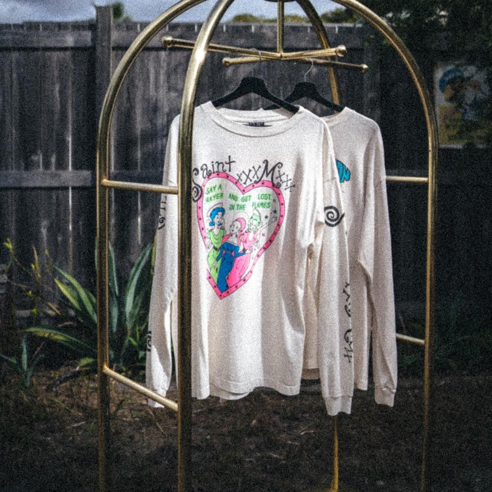 SAINT MXXXXXX(セントマイケル) 商品ページ - LS TEE PINK HEART SAINT MXXXXXX(セントマイケル) 商品ページ - LS TEE PINK HEART