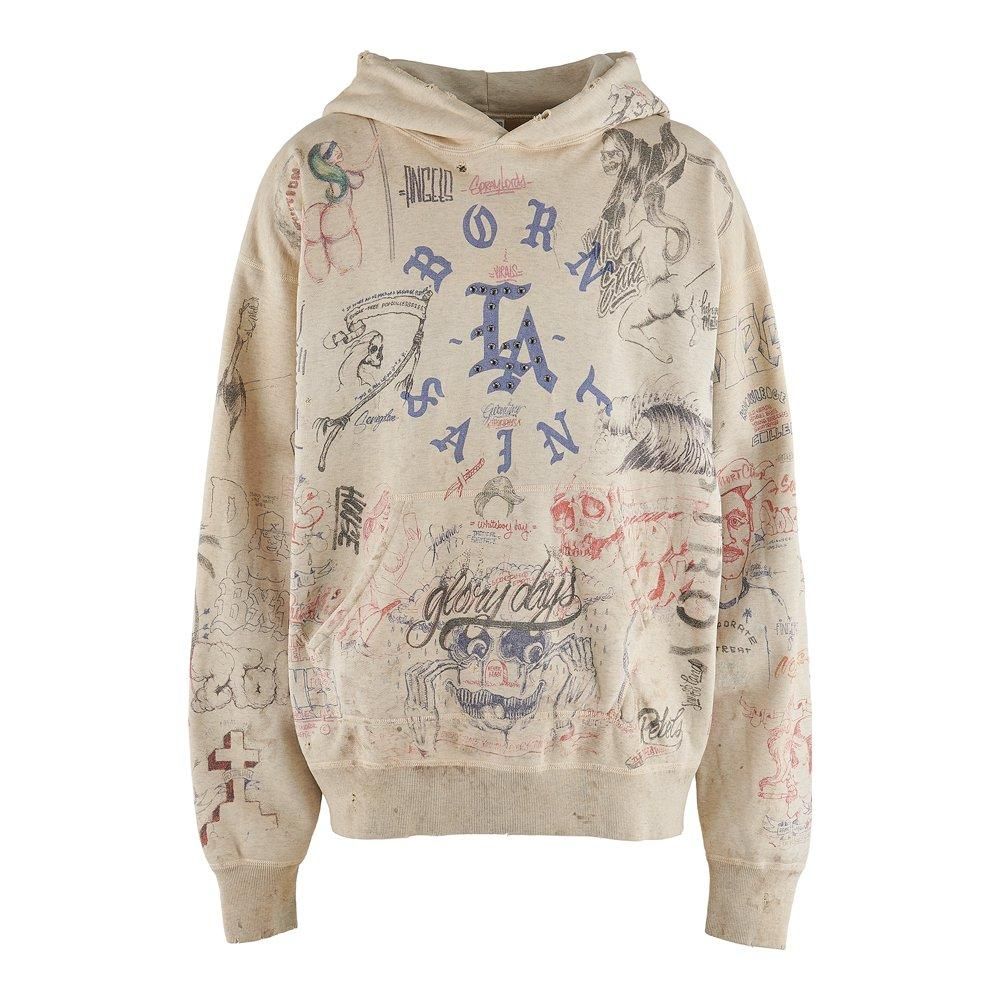 SAINT MXXXXXX(セントマイケル) 商品ページ - BR HOODIE LA / GRAY SAINT MXXXXXX(セントマイケル) 商品ページ - BR HOODIE LA / GRAY