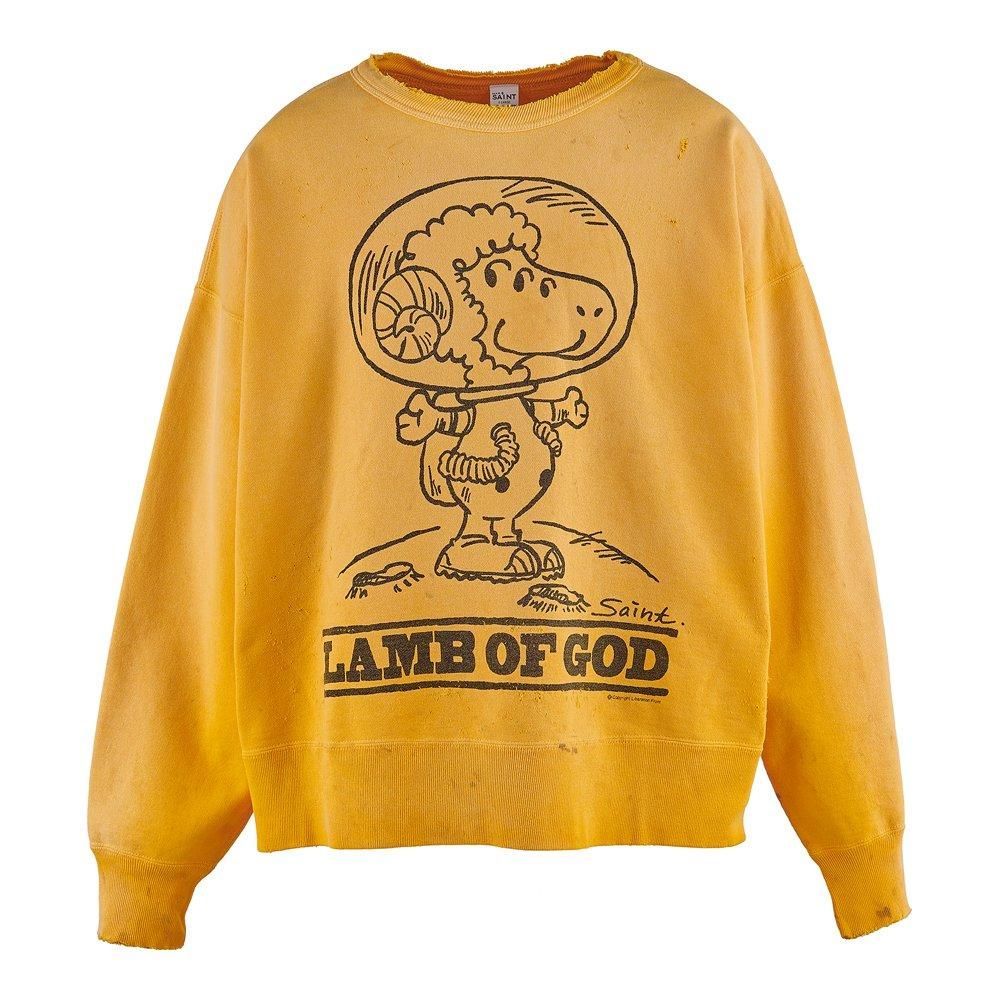 SAINT MXXXXXX | CREW NECK SWEAT SHIRT LMB OF GD / YELLOW