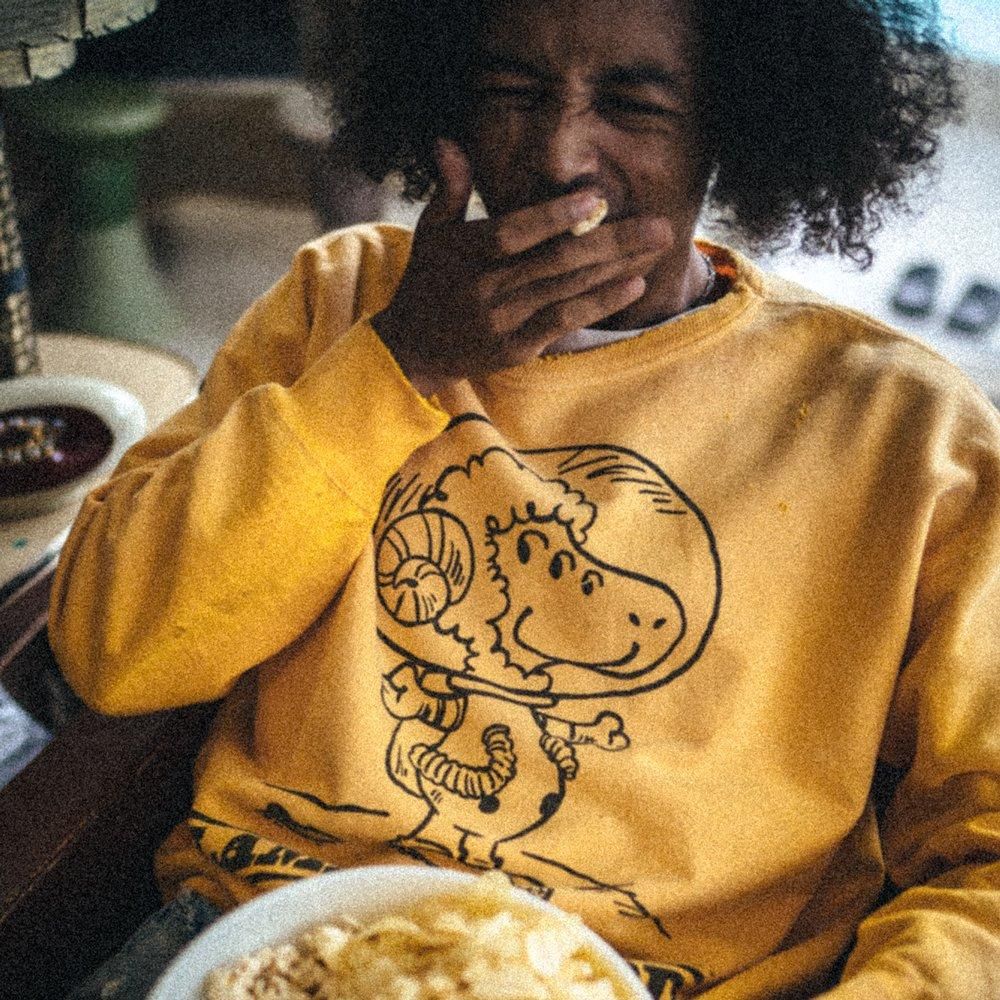 SAINT MXXXXXX | CREW NECK SWEAT SHIRT LMB OF GD / YELLOW