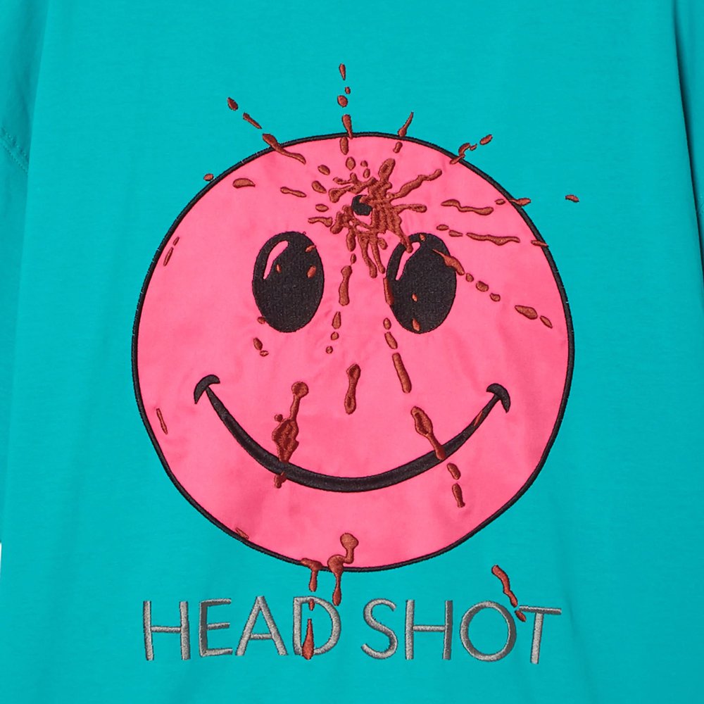 MAYO | HEAD SHOT EMBROIDERY SHORT SLEEVE TEE / KINMIYA BLUE