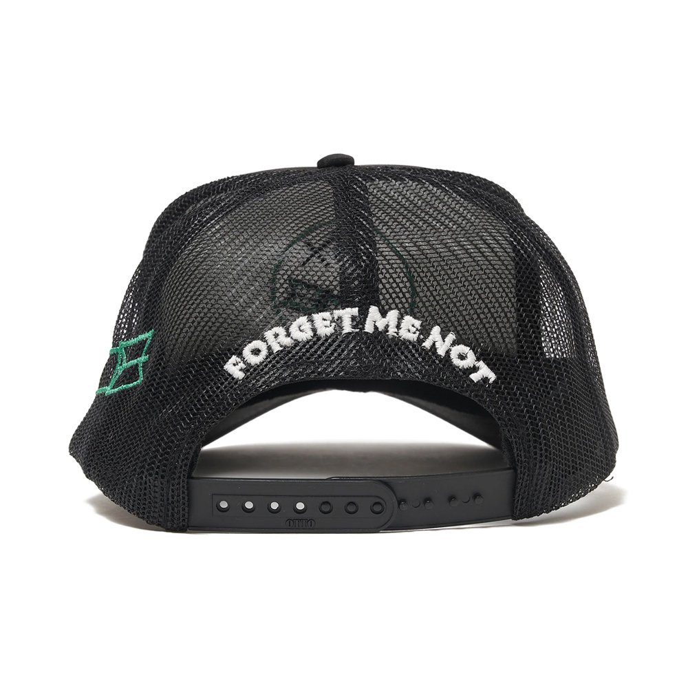 MAYO | RAT FORGET ME NOT EMBROIDERY MESH CAP / BLACK