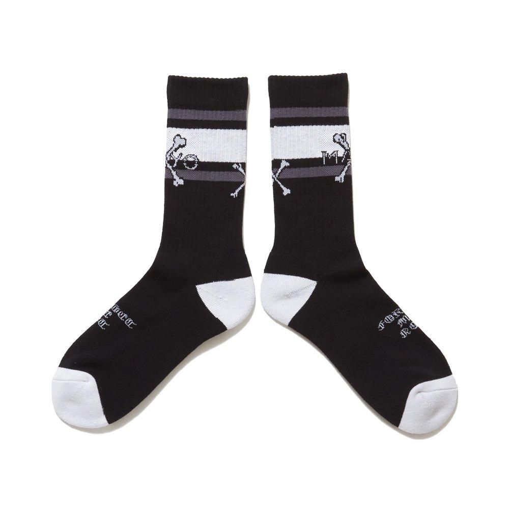 MAYO | CROSS BONE SOX / BLACK