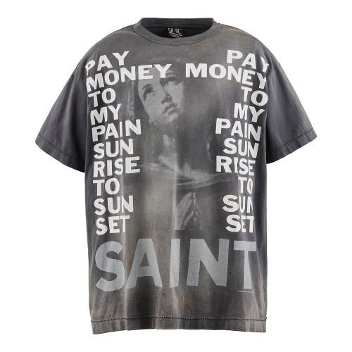 SAINT MXXXXXX | PTP SS TEE STAY REAL / BLACK