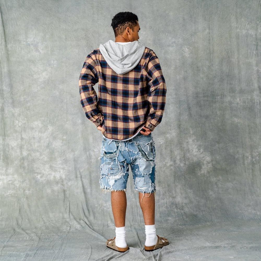 INNOCENCE | PATCHWORK SHORTS / DENIM