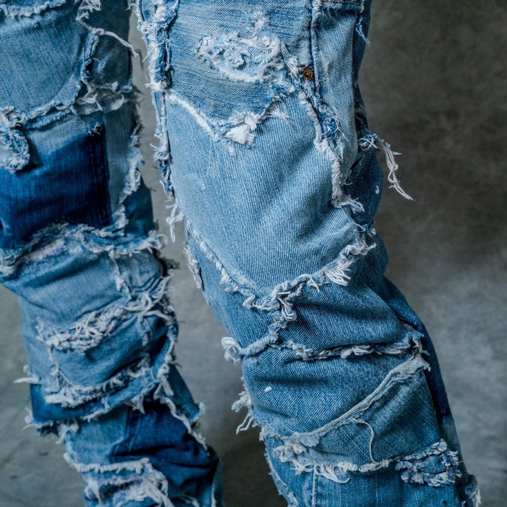 INNOCENCE | PATCHWORK DENIM PANTS / DENIM