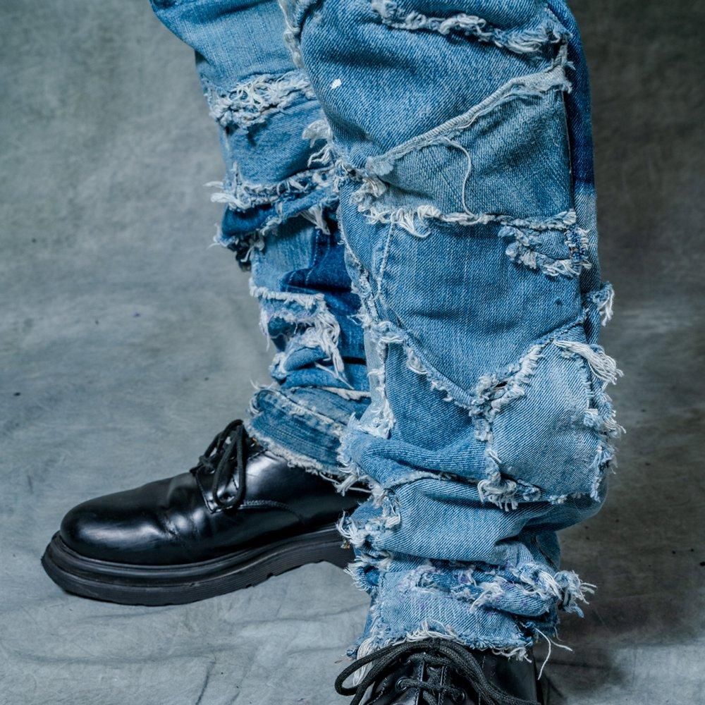 INNOCENCE | PATCHWORK DENIM PANTS / DENIM