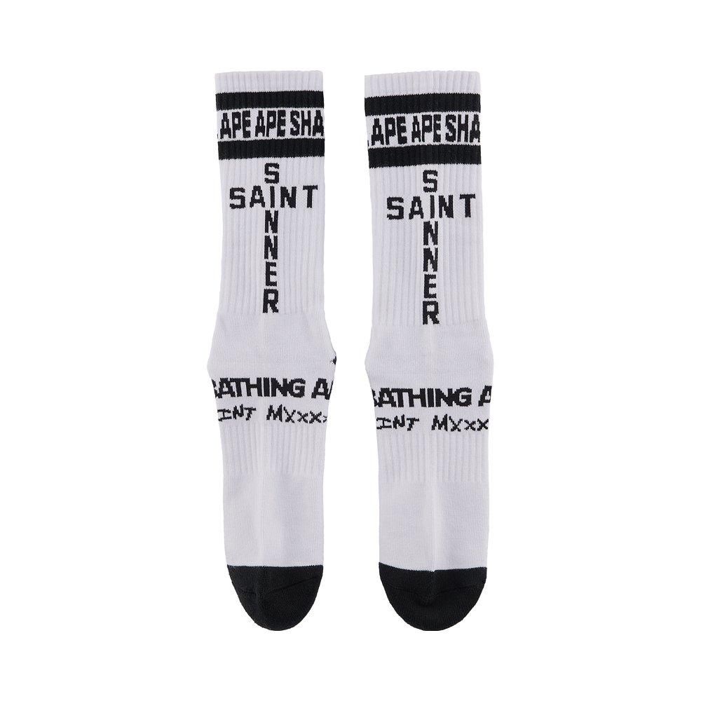 SAINT MXXXXXX | AP SOCKS APE / WHITE