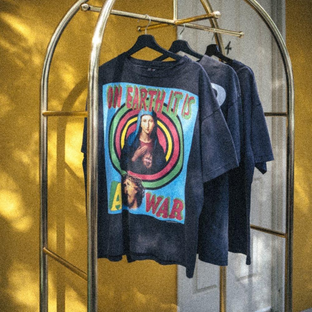 【セントマイケル】SS TEE ON EARTH マリア/キリスト SAINT MICHAEL セントマイケル 22AW SS TEE SPIRITUL MARIA
