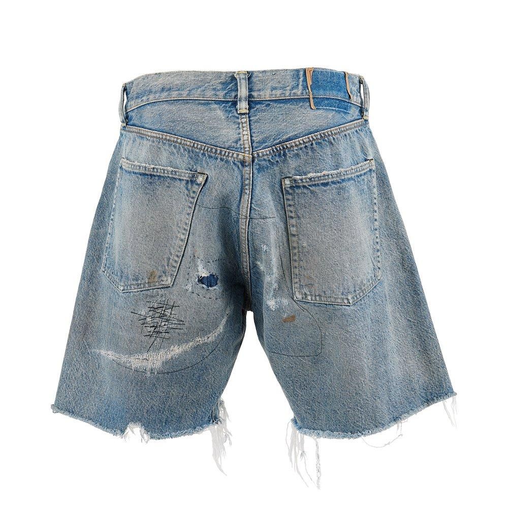 SAINT MXXXXXX | DENIM SHORTS DAMAGE / BLUE