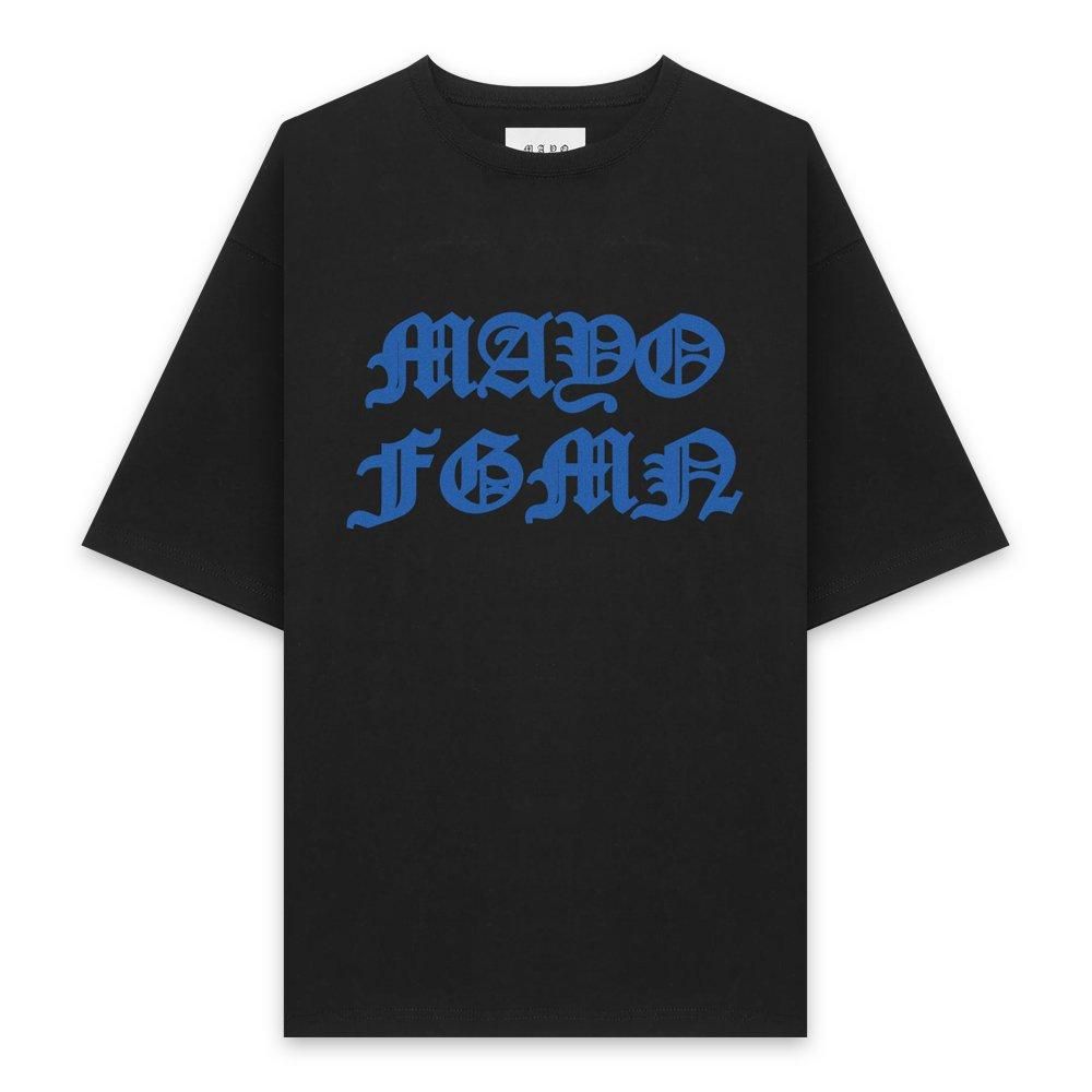 MAYO | FGMN LOGO OVER SIZE SHORT SLEEVE TEE / BLACK