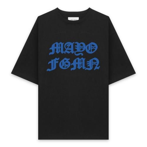 MAYO | FGMN LOGO OVER SIZE SHORT SLEEVE TEE / BLACK