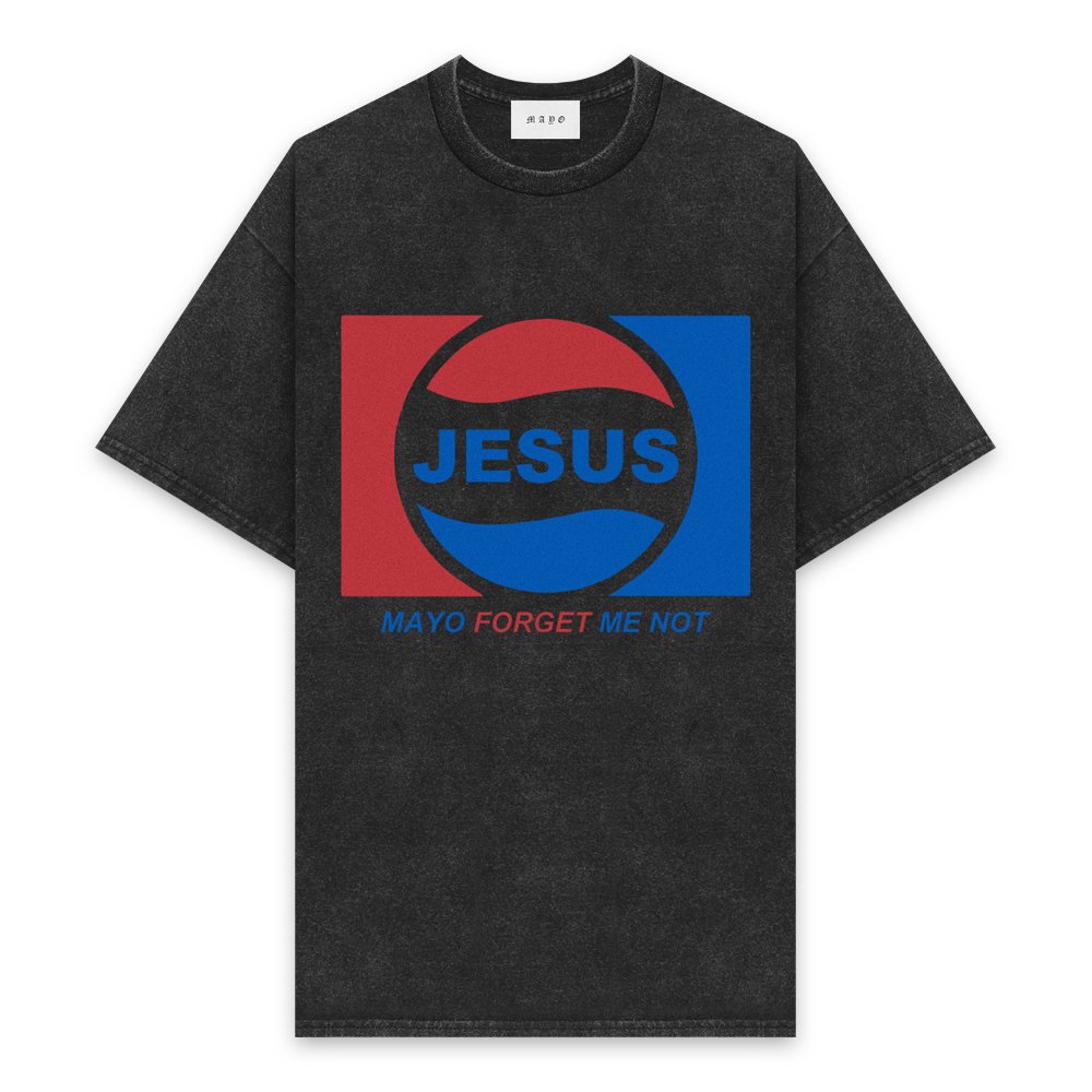 MAYO | JESUS PEPSI SHORT SLEEVE TEE / BLACK