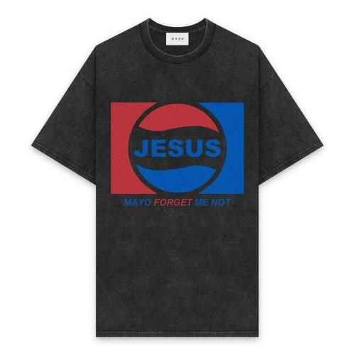 MAYO | JESUS PEPSI SHORT SLEEVE TEE / BLACK