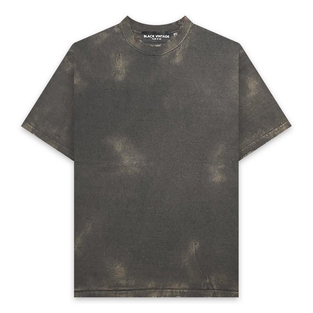 BLACK VINTAGE | S/S TEE BURNER PROCESSING / CHARCOAL
