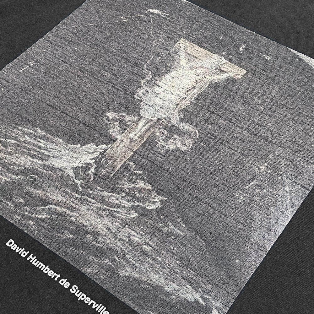BLACK VINTAGE | S/S TEE ART PRINTING 001 / DEEP CHARCOAL