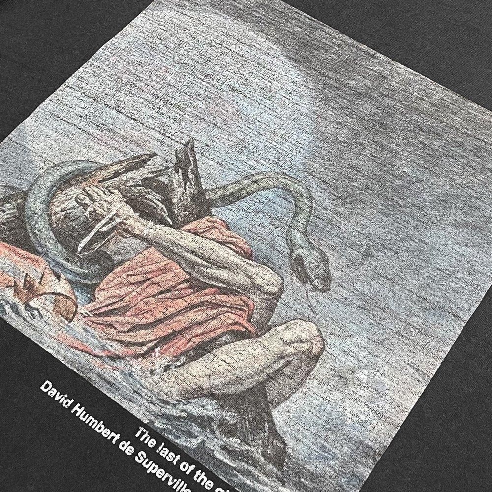 BLACK VINTAGE | S/S TEE ART PRINTING 002 / DEEP CHARCOAL