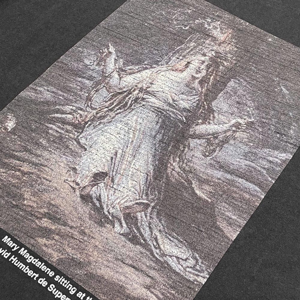 BLACK VINTAGE | S/S TEE ART PRINTING 004 / DEEP CHARCOAL