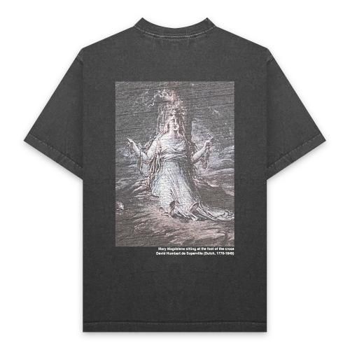 BLACK VINTAGE | S/S TEE ART PRINTING 004 / DEEP CHARCOAL