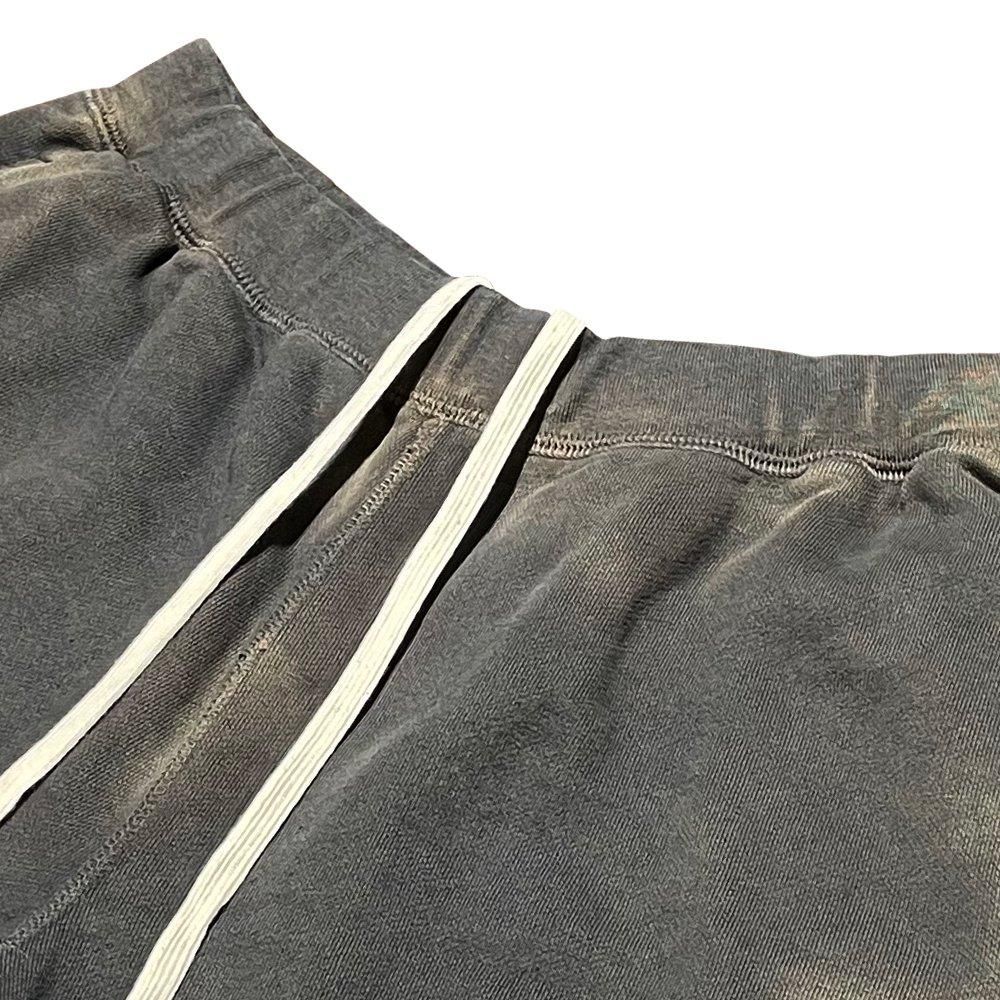 BLACK VINTAGE | SWEAT SHORTS BURNER PROCESSING / CHARCOAL