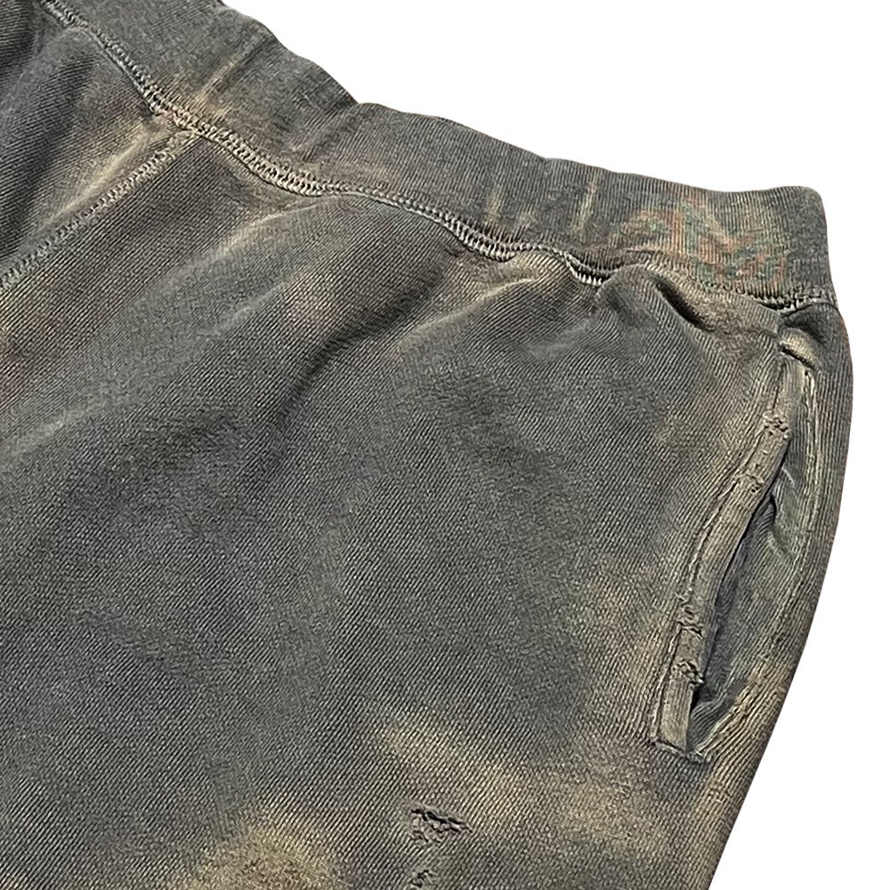 BLACK VINTAGE | SWEAT SHORTS BURNER PROCESSING / CHARCOAL