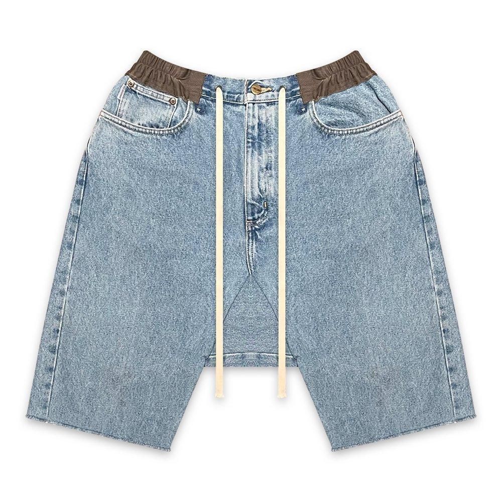 BLACK VINTAGE | DENIM PODS SHORTS RE-WORKING / INDIGO