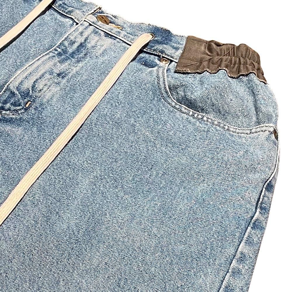 BLACK VINTAGE | DENIM PODS SHORTS RE-WORKING / INDIGO