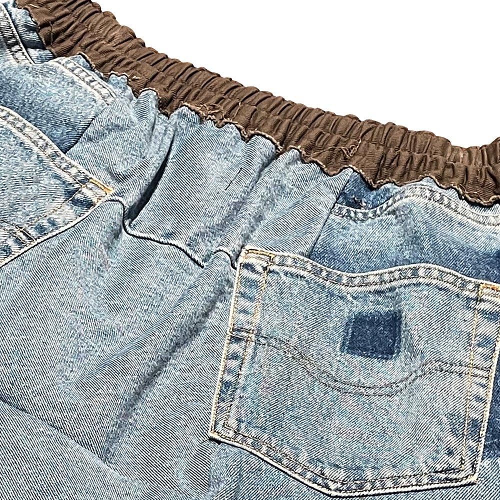 BLACK VINTAGE | DENIM PODS SHORTS RE-WORKING / INDIGO