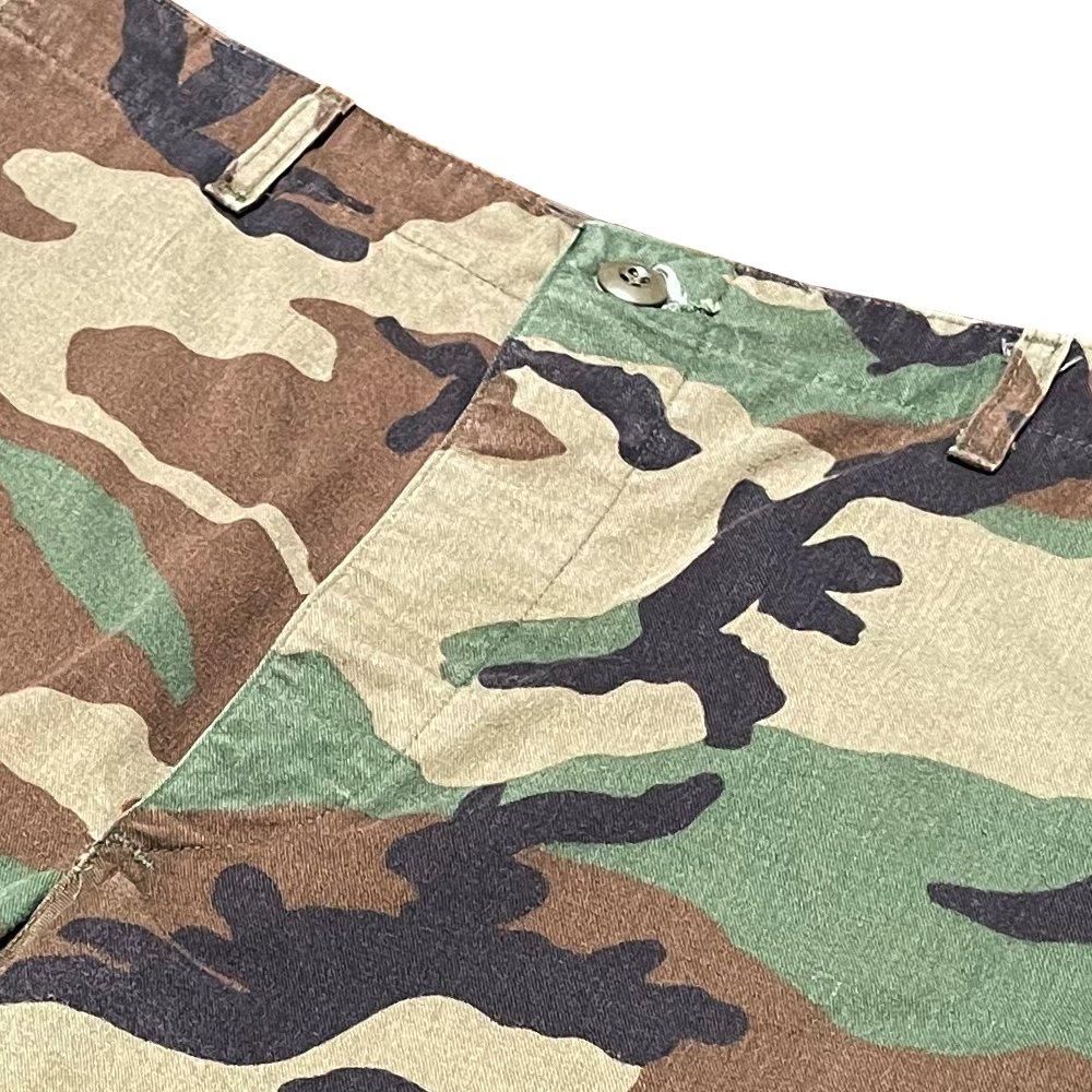 BLACK VINTAGE | CROPPED WIDE PANTS RE-WORKING / CAMO